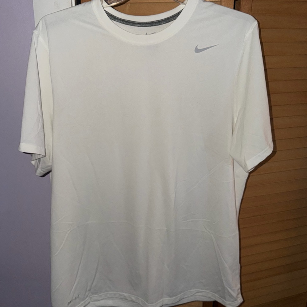 Nike Dri Fit Men's Classic White Short Sleeve Tee